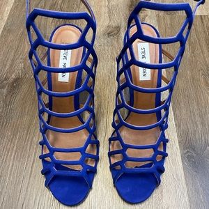 NEW Steve Madden Slithur Sandals - Cobalt Blue Size 11